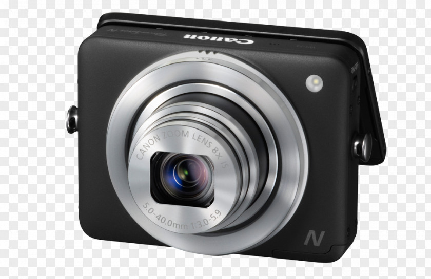 1080pBlack Point-and-shoot CameraCamera Canon PowerShot N 12.1 MP CMOS Digital Camera With 8x Optical Zoom Compact PNG