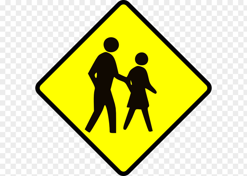 Adult Cliparts Warning Sign Traffic Pedestrian Crossing PNG