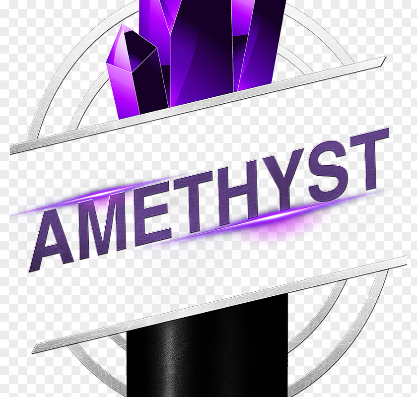 Amethyst Crystal Logo Brand Product Design Font PNG