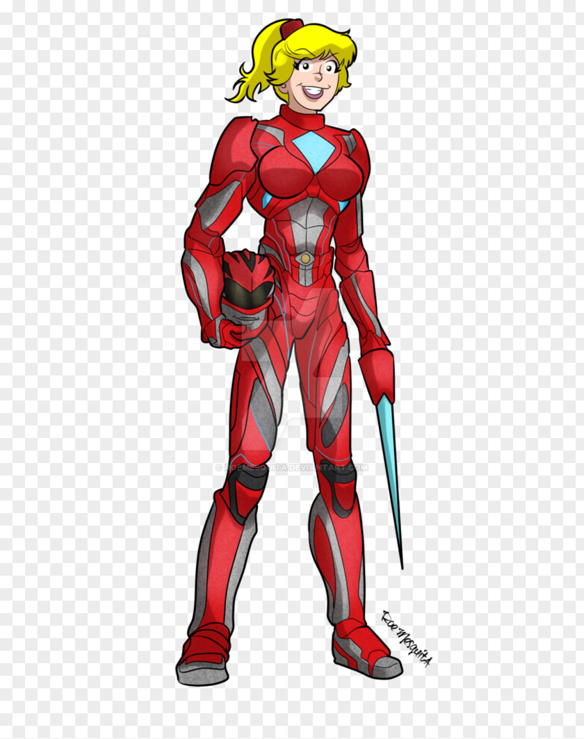 Betty Cooper Red Ranger Jason Lee Scott Art Power Rangers PNG