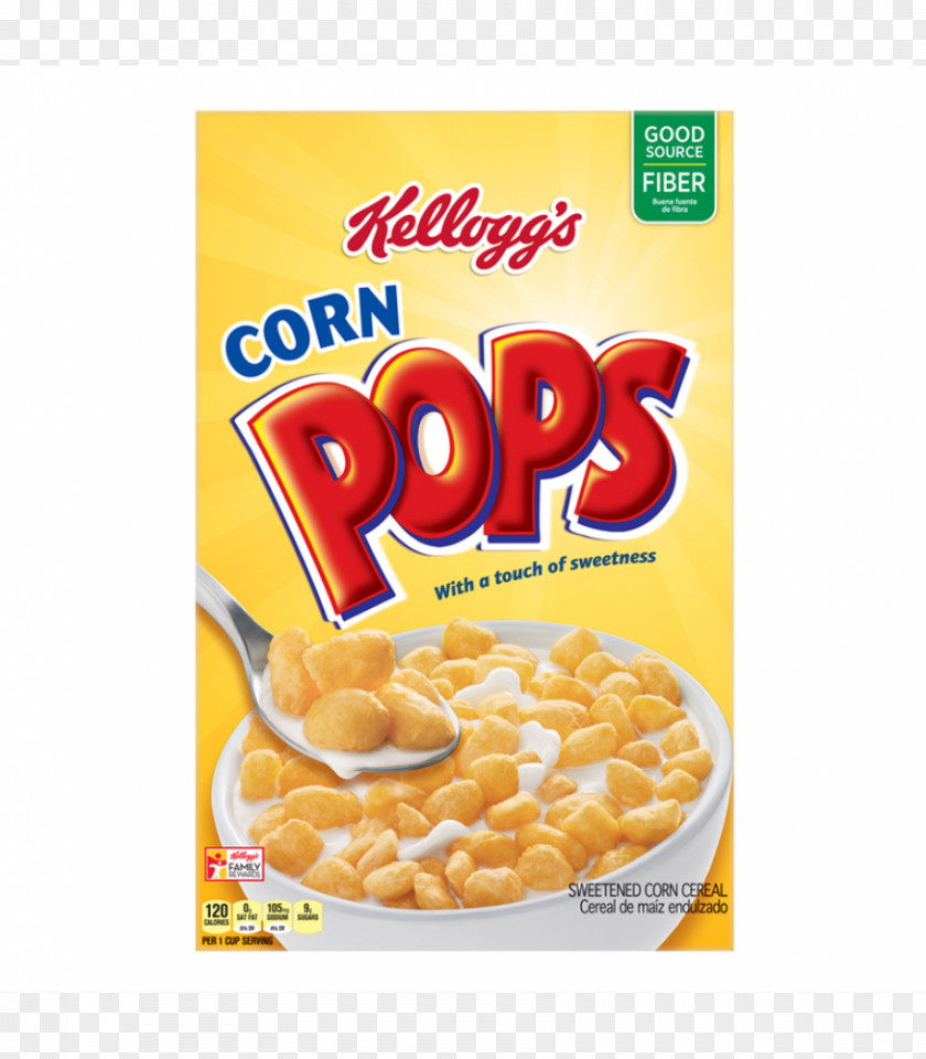 Corn Pops Breakfast Cereal Kellogg's Popcorn PNG