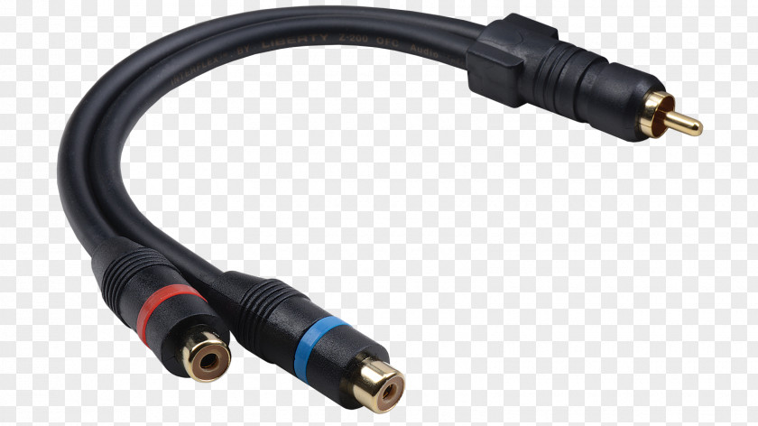 Stereo Coaxial Cable Electrical Connector RCA Phone Speaker Wire PNG