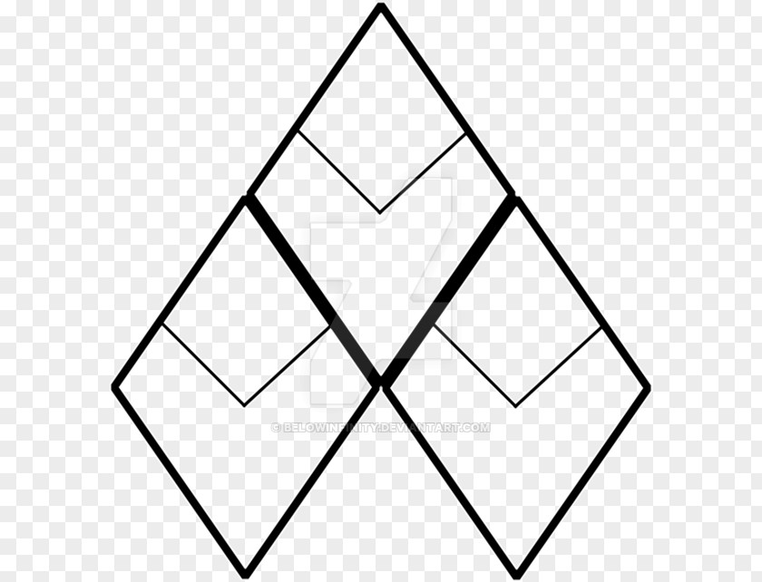 Triangle Point White Line Art PNG