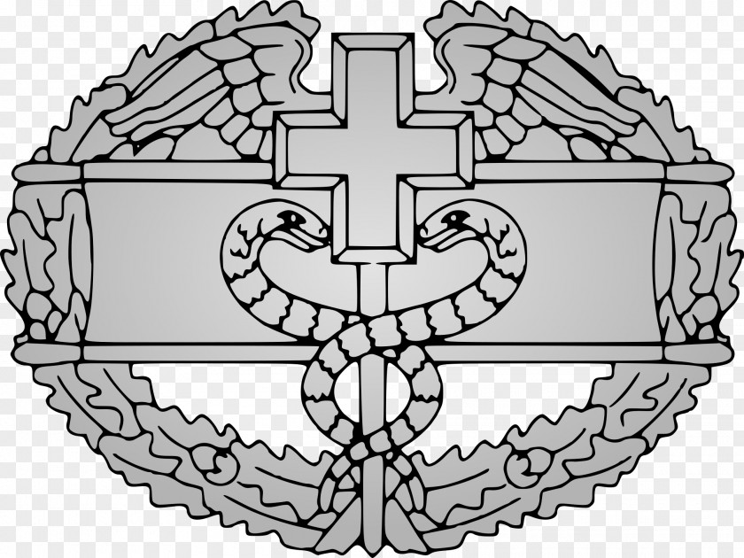 United States Combat Medical Badge Expert Field 68W PNG