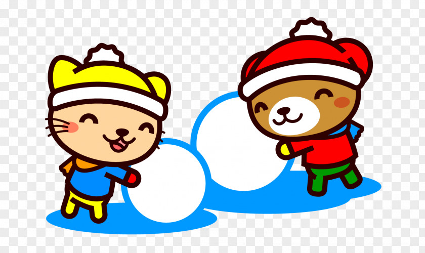 Winter Animal Christmas Cartoon Clip Art PNG