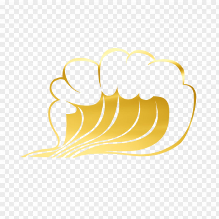 Golden Water Yellow Logo Clip Art PNG