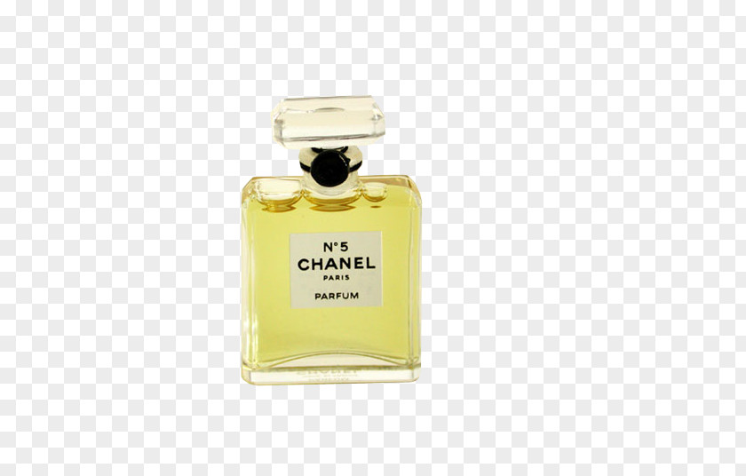 Yellow Chanel Perfume Bottle No. 5 19 Coco PNG