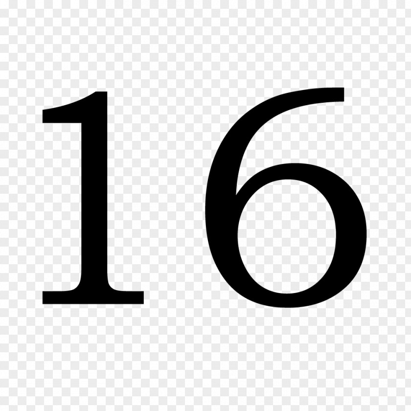 16 Number Symbol Clip Art PNG