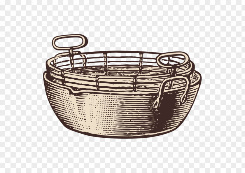 Bamboo Basket Tray PNG