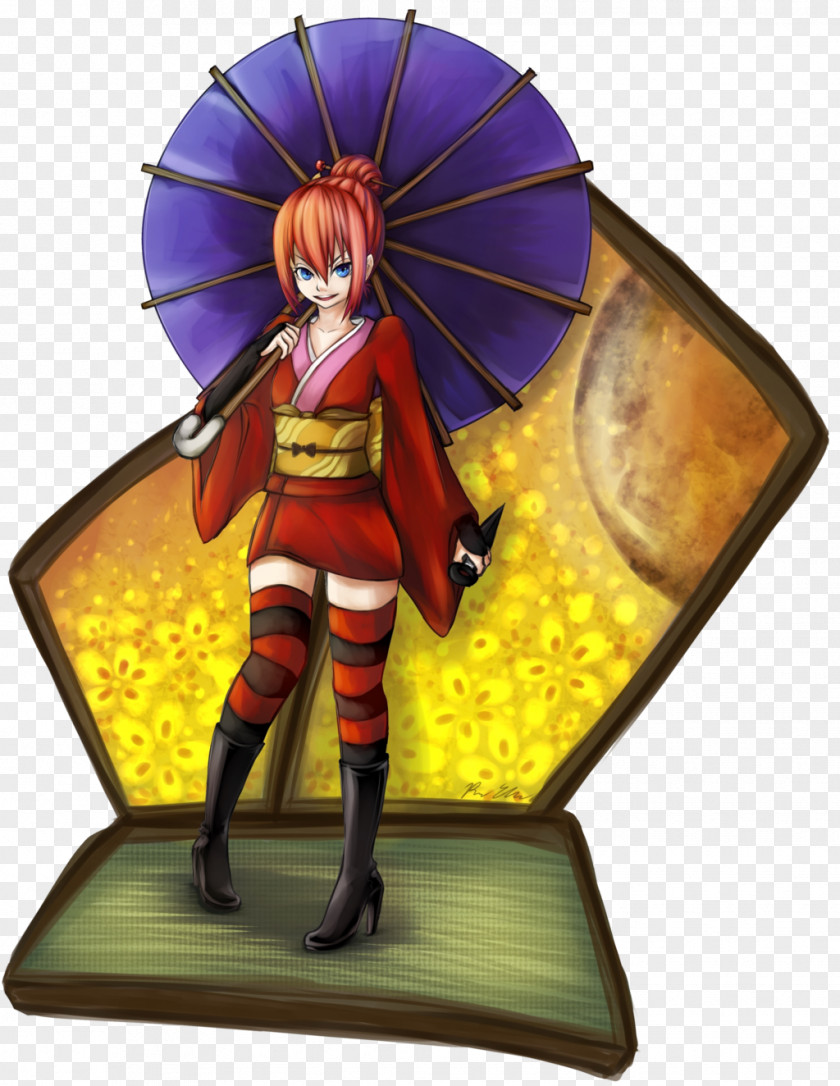 Kagura Figurine Cartoon Character Fiction PNG