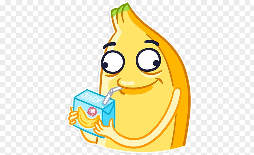 Banana Sticker Telegram Text Clip Art PNG