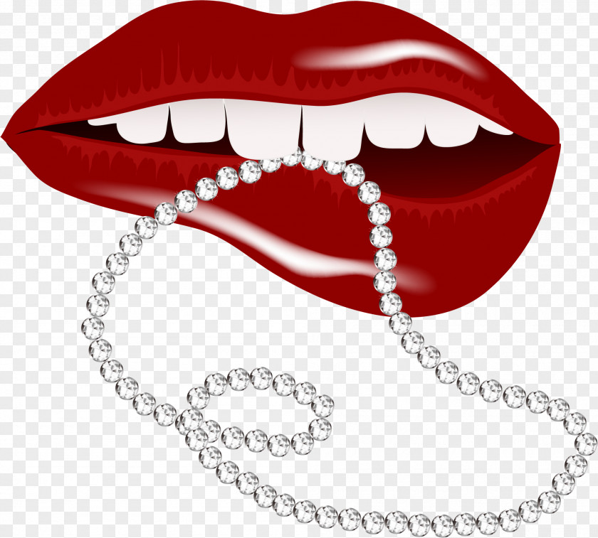 Earring Diamond Shape Lip PNG Lip, Red sexy lips clipart PNG