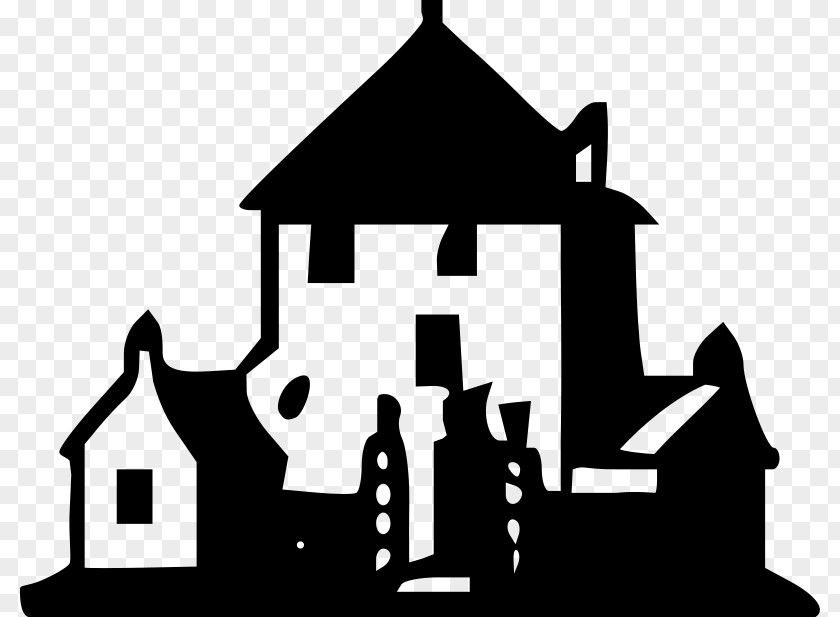 Haunted House Manor Clip Art PNG