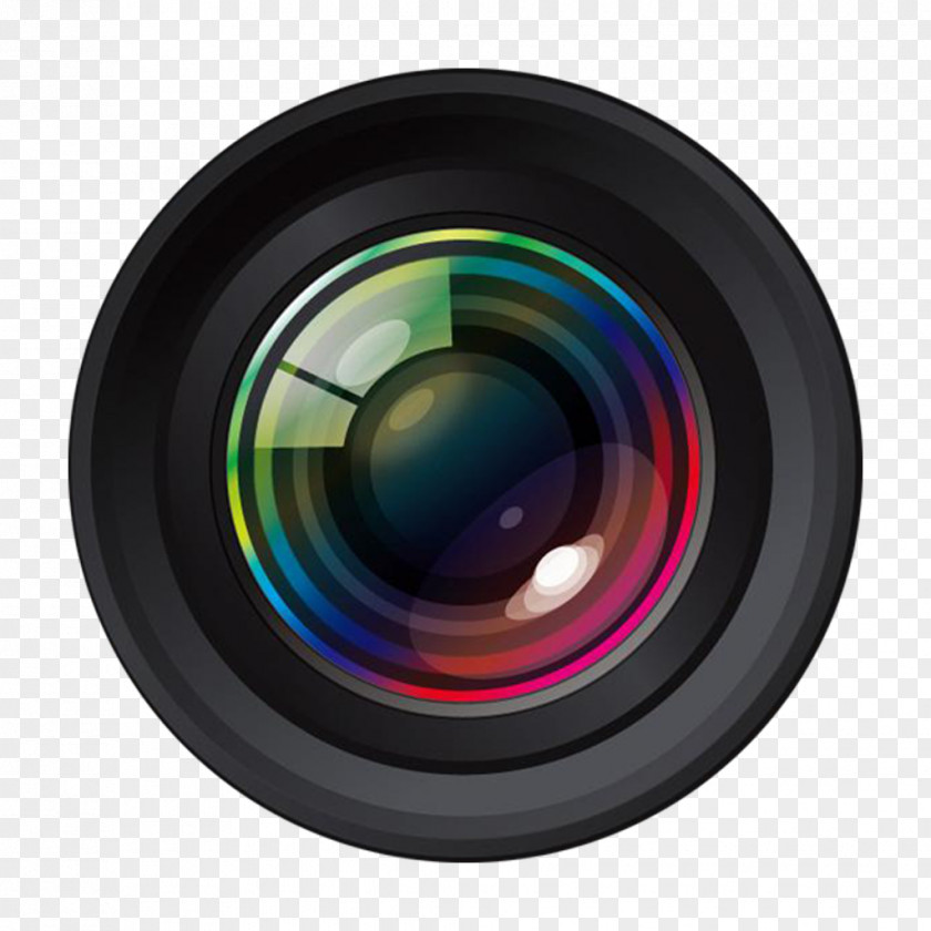 Lans Design Element Camera Lens Aperture Vector Graphics PNG