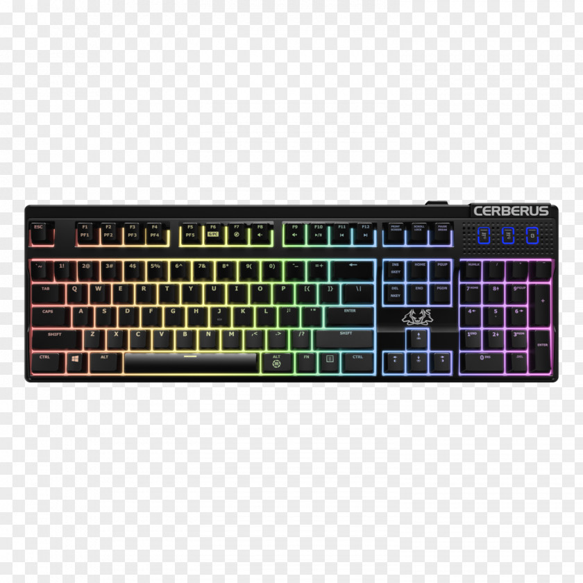 Computer Mouse Keyboard Gaming Keypad ASUS Cerberus Mech RGB Mechanical Backlit 90YH0194-B2UA00 PNG