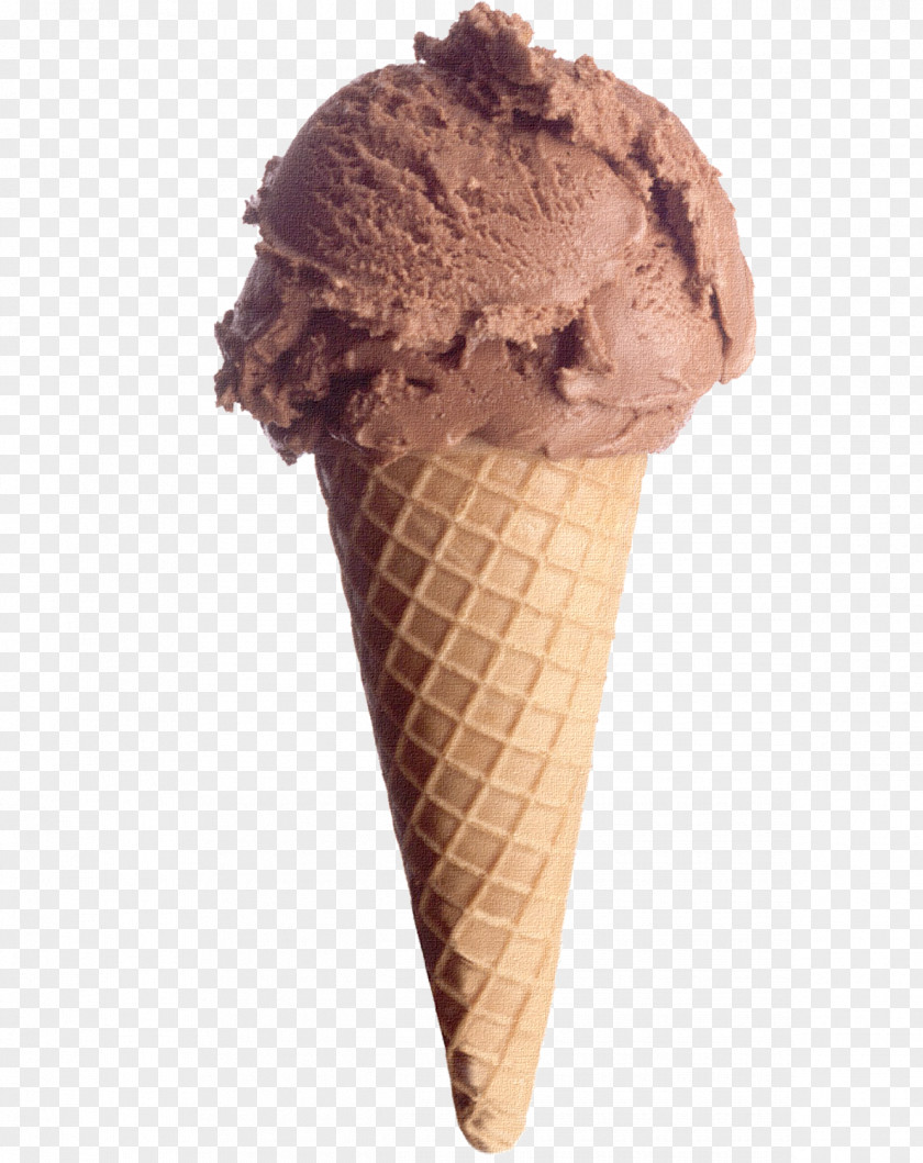 Cones Chocolate Ice Cream Waffle PNG