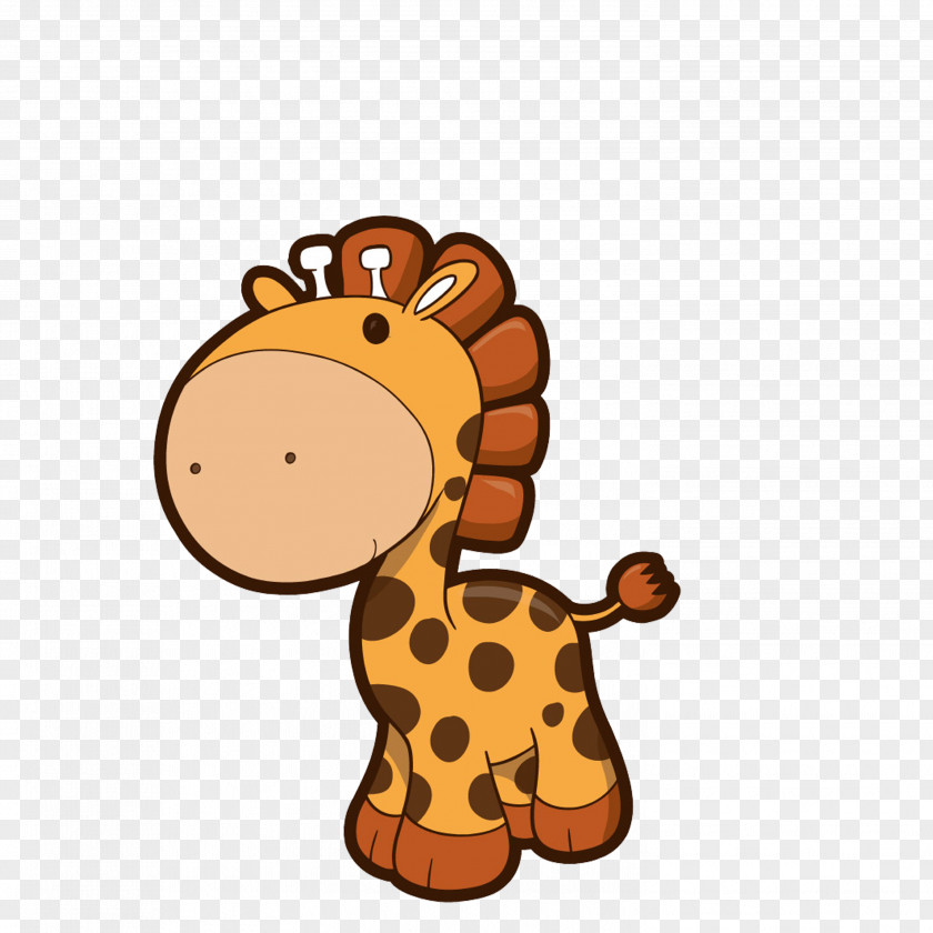 Giraffe Cartoon Infant Clip Art PNG