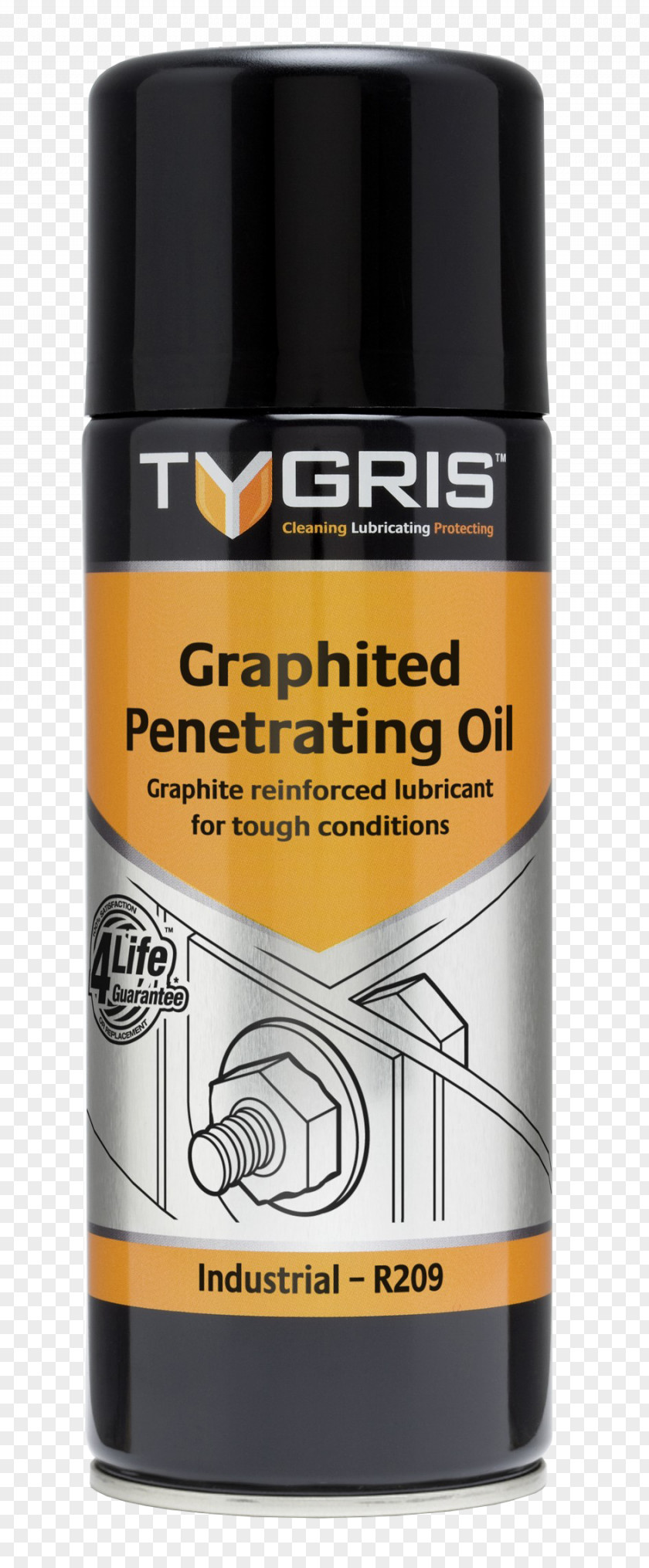 Tygris Synthetic Chain Lubricant NSF Aerosol 400ml Penetrating Oil Personal Lubricants & Creams Trademark PNG