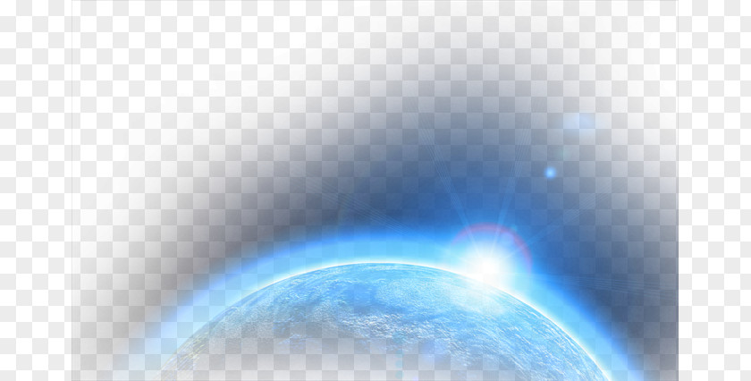 Glowing Earth Blue Sky Wallpaper PNG