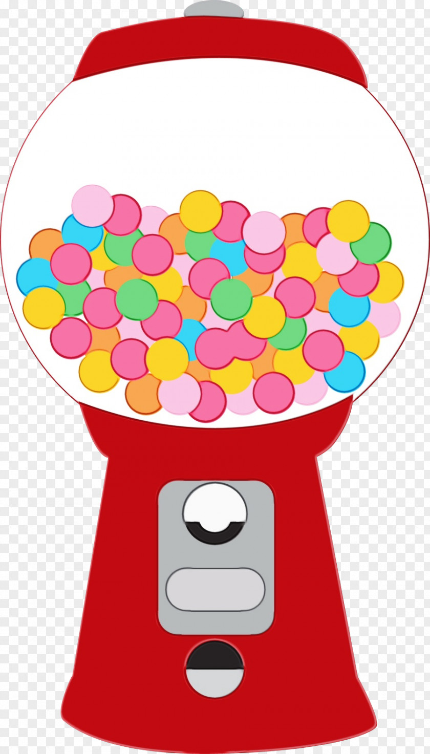 Gumball Machine Chewing Gum Bubble Candy Fruit Machines PNG