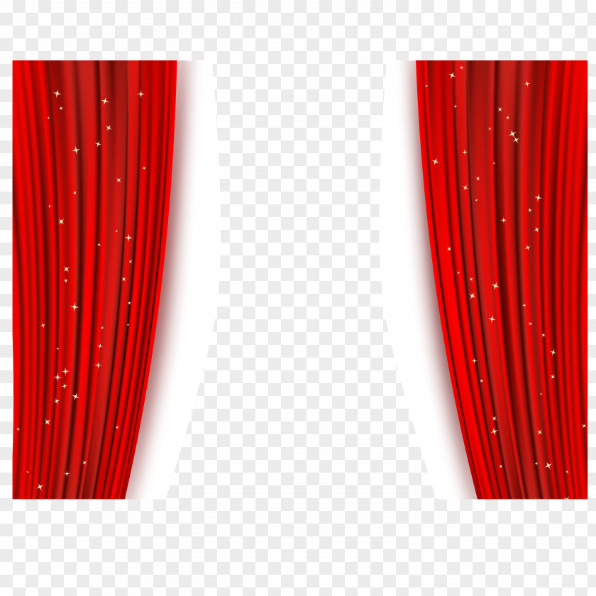 Starter Star Theater Drapes And Stage Curtains Red Pattern PNG