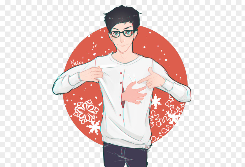 T-shirt Glasses Thumb Character PNG