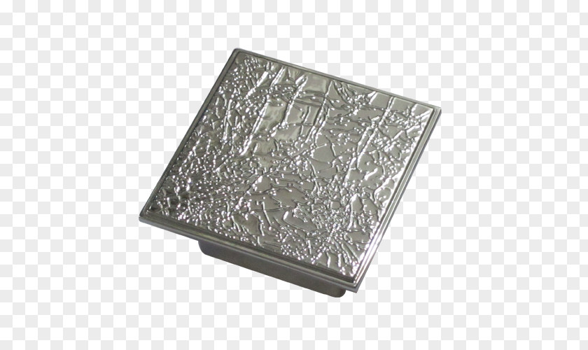 Chromium Plated Silver Rectangle PNG