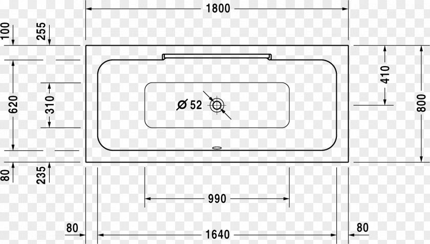 Duravit Bathtub /m/02csf Rectangle White PNG