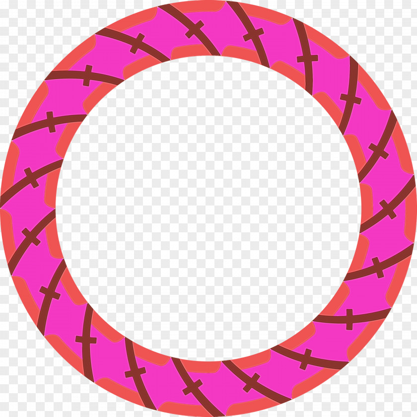 Pink Magenta Circle Line Pattern PNG