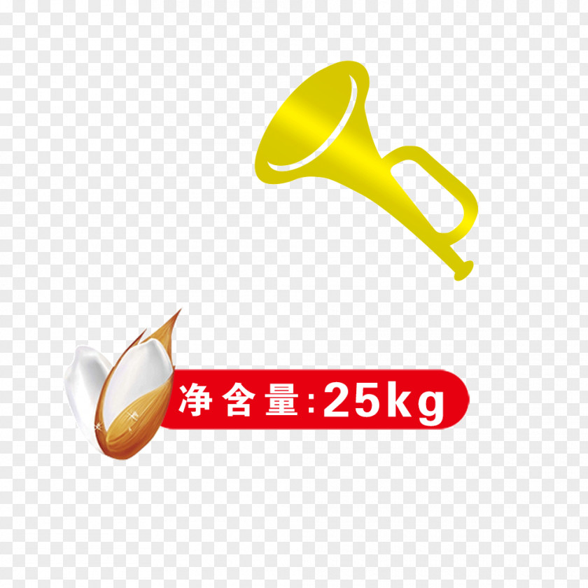 Trumpet And Labels Download PNG