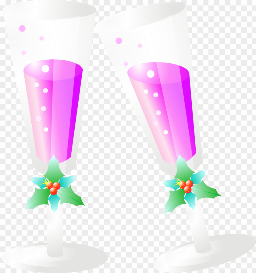Vector Christmas Wine Glass Elements To Pull Free Santa Claus Cup PNG