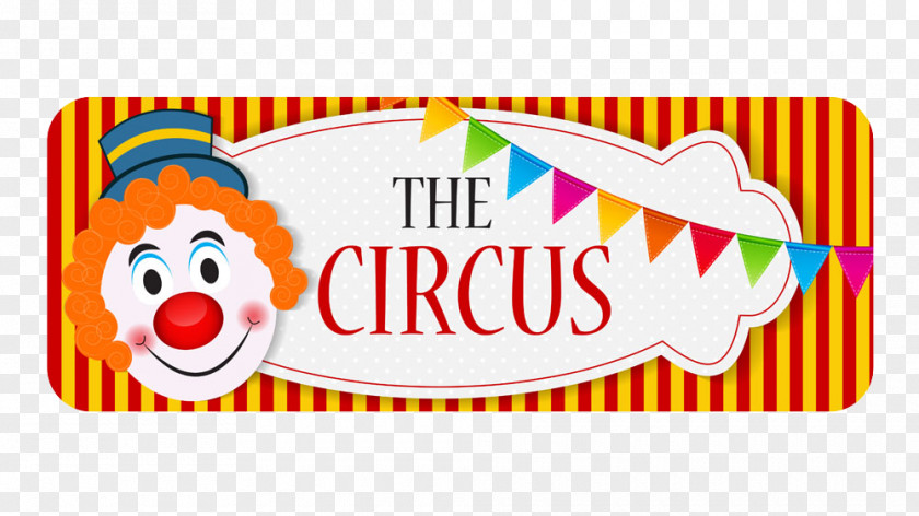 Vector Clown Card Circus Banner Stock Photography Illustration PNG