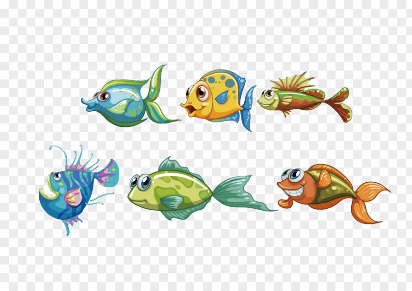 Vector Fish Material Euclidean Cartoon PNG