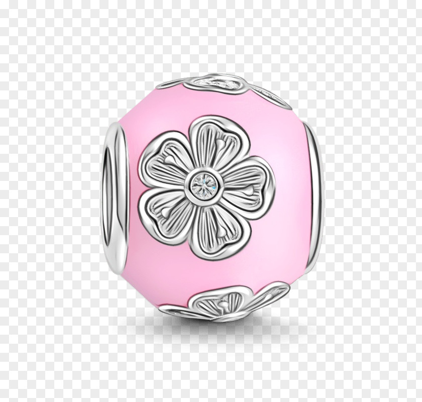 Body Jewelry Mallow Family Pink Flower Cartoon PNG