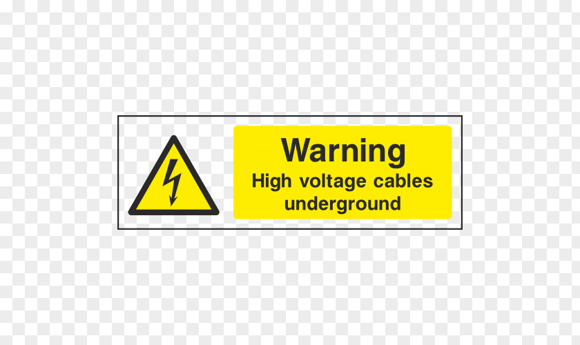 High Voltage Traffic Sign Warning Brand Line PNG