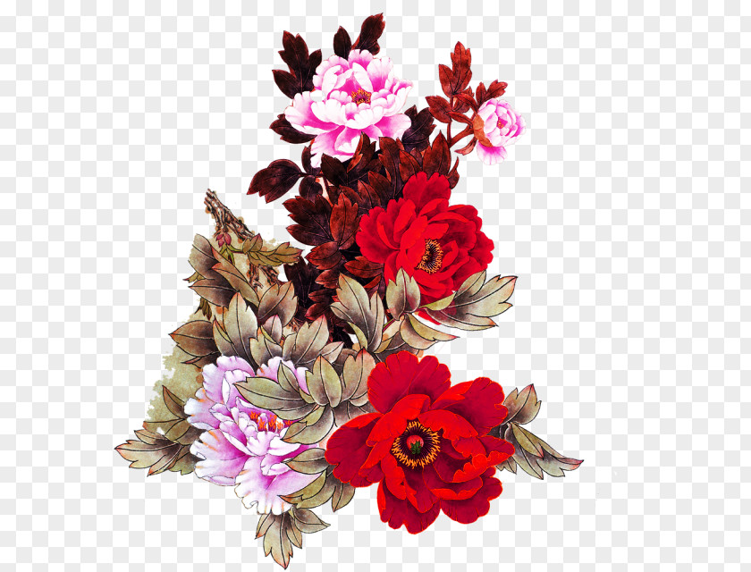Peony Moutan Flower Clip Art PNG