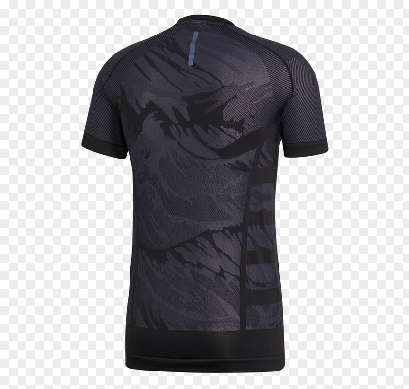 T-shirt Adidas Warp Tee Black Jersey PNG