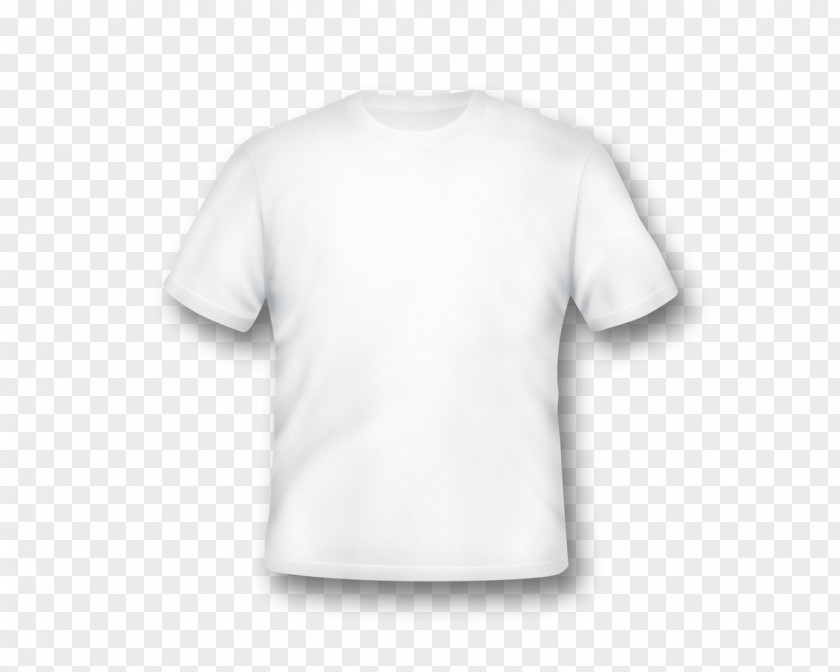 Blank White T-Shirt Template Printed T-shirt Sleeve Clothing PNG