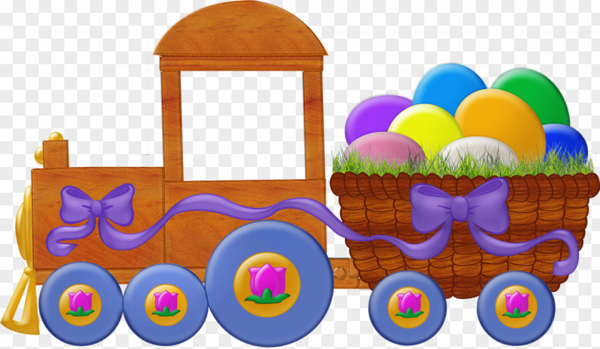 Easter Steam Locomotive Крашанка Table PNG