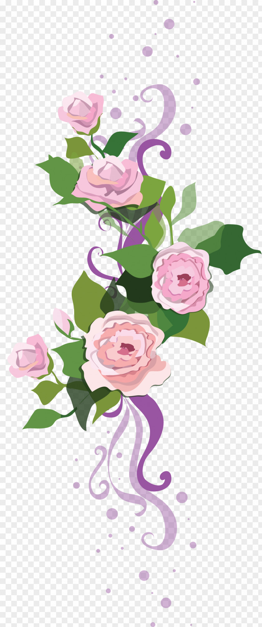 FLORES Decoupage Stencil Paper Drawing PNG