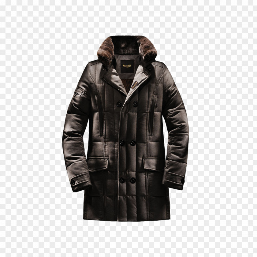 Fur Collar Coat Leather Jacket Overcoat Itochu Moorer Spa PNG