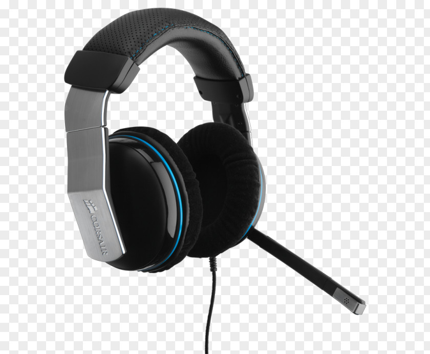Headphones CORSAIR Vengeance 1500 Dolby 7.1 USB Gaming Headset Corsair Components Headphone PNG