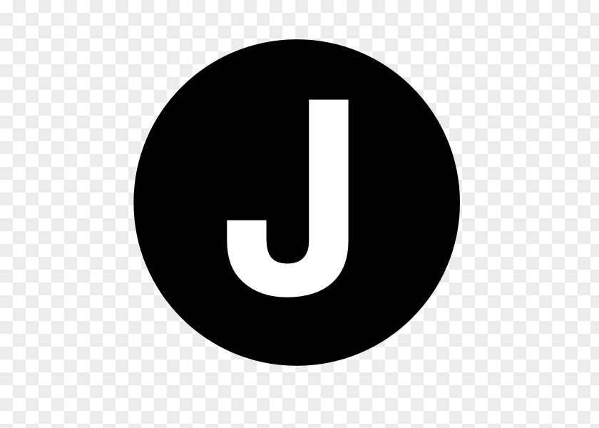 Letter J Brand Logo White PNG
