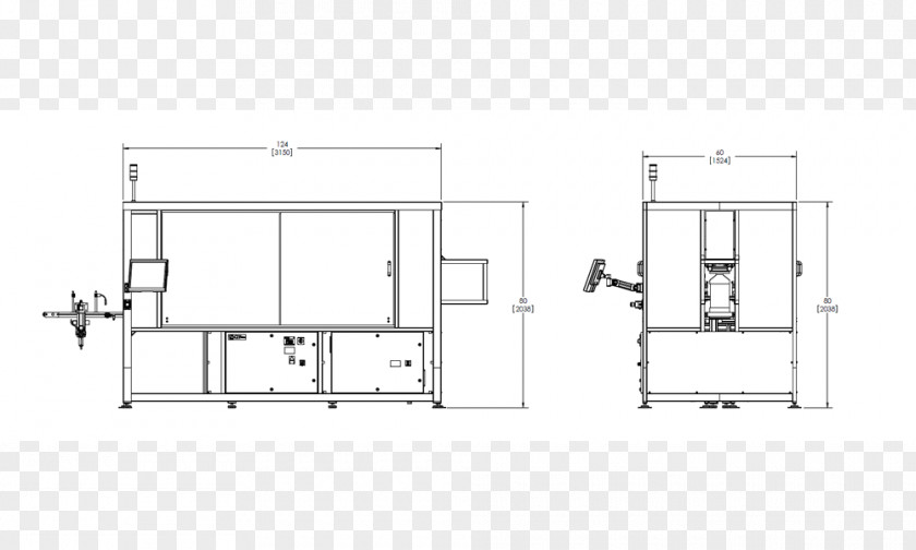 Line Floor Plan Furniture Angle PNG