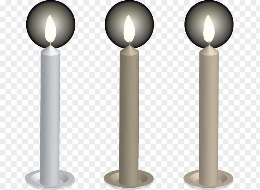 Vector Three Candles Candle PNG