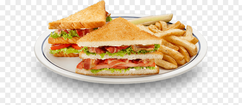 Bacon BLT Club Sandwich Hamburger French Fries Cheeseburger PNG