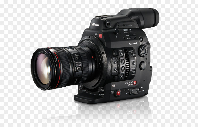 Dslr Viewfinder Canon EOS C300 Mark II EF Lens Mount 4K Resolution PNG