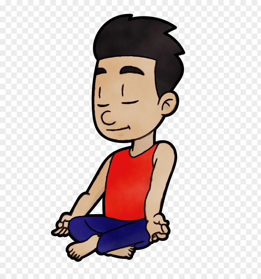 Sitting Thumb Meditation Cartoon Video Animation Mind PNG