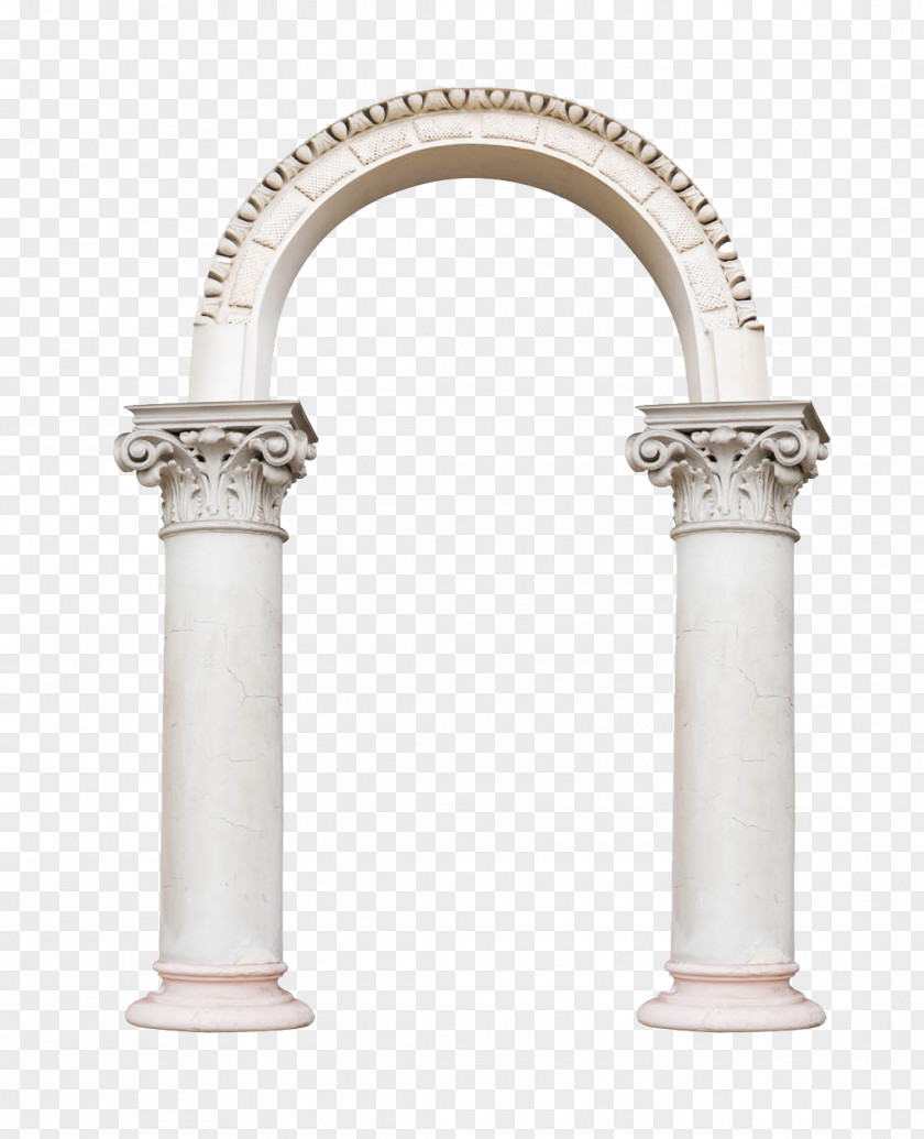 Classical European Roman Column Six Arch Stock Photography PNG