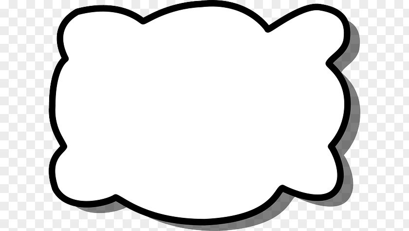 Cloud Shape Speech Balloon Clip Art PNG